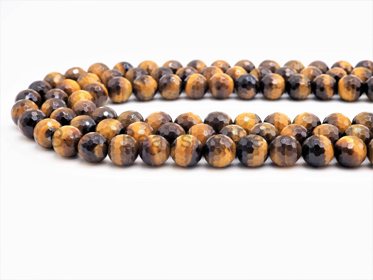 High Quality Natural Yellow Gold Tiger Eye Round Faceted Beads,sku#U350