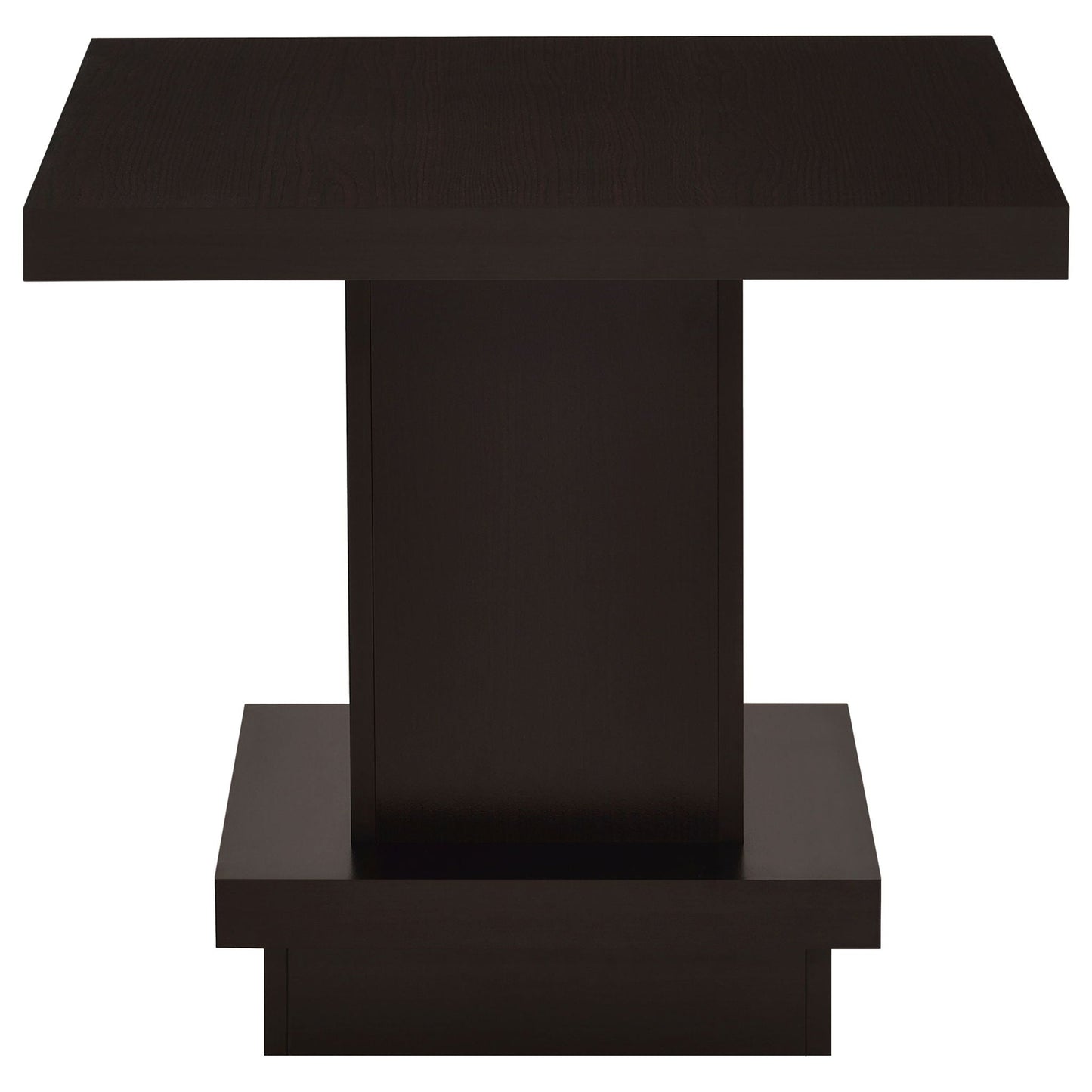 Reston Square Engineered Wood Side End Table Cappuccino