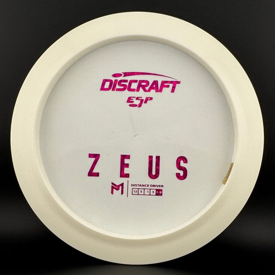 White ESP Zeus - Bottom Stamp Dyer's Delight - Paul McBeth