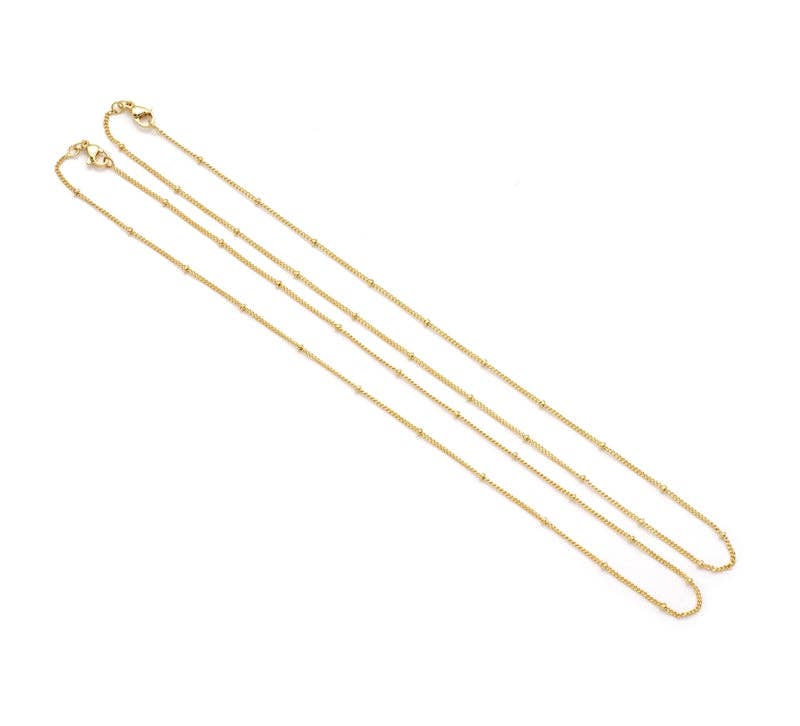14.5inch Dainty Link Satalite Chain Necklace, sku#JL160
