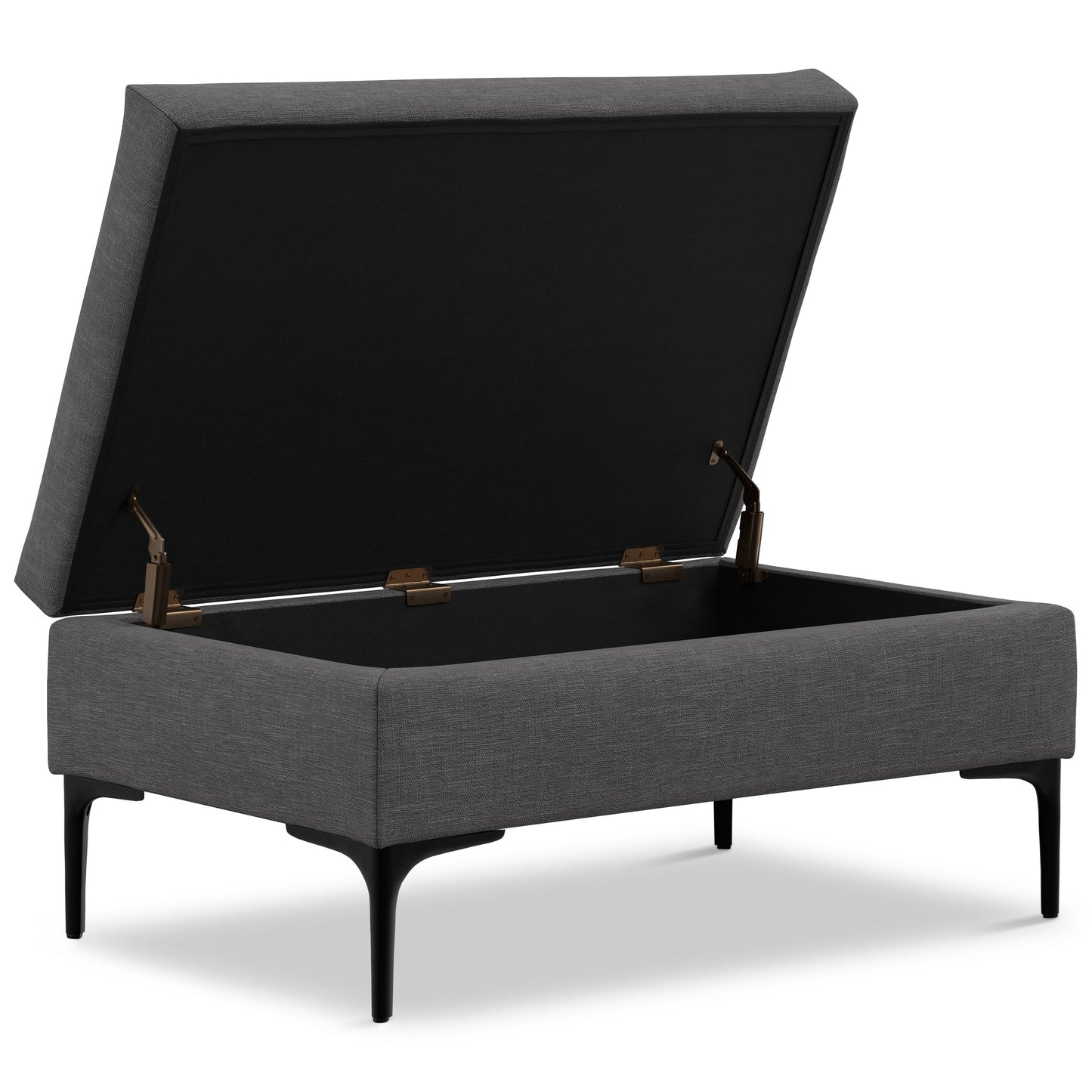 Rebecca 36 Inch Wide Rectangular Coffee Table Storage Ottoman