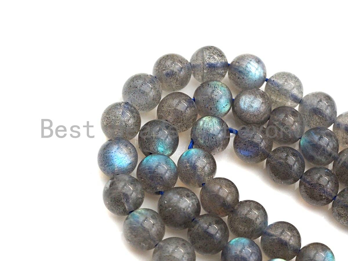 Top Quality Natural Labradorite Beads, Round Smooth 6mm/8mm/10mm/12mm, 15.5" Full Strand, sku#U629