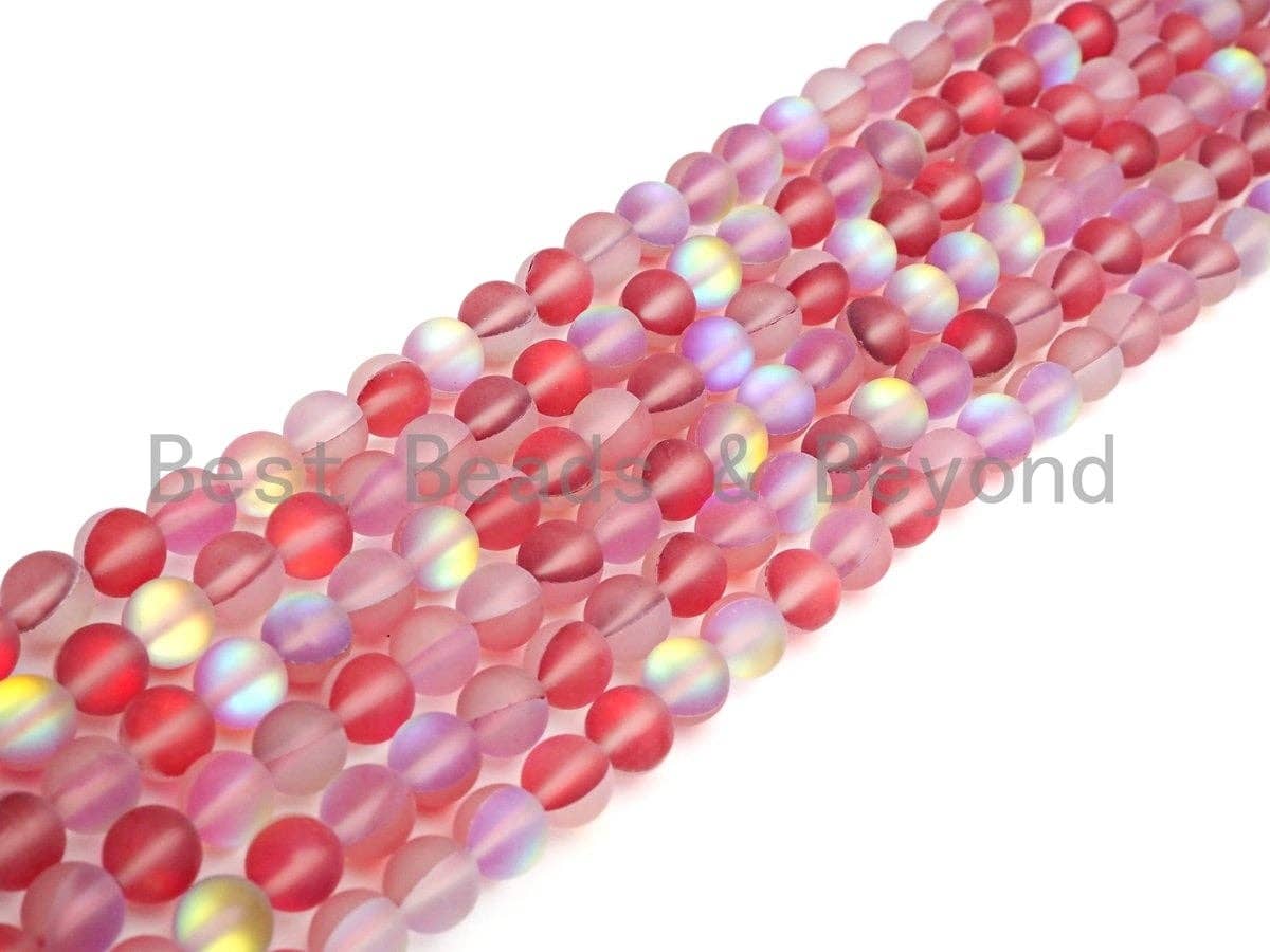 Matte Red Spectrolite Aura Quartz Matte, High Quality in Rou