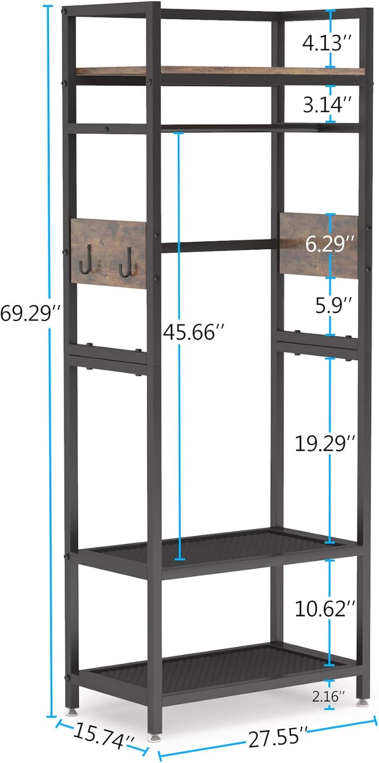 22.75" Rustic Coat Rack