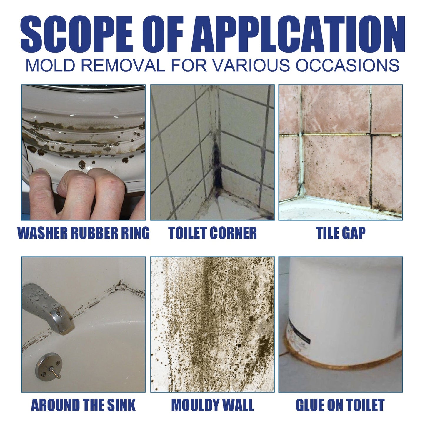 Mildew Removal Spray, Clean Mildew Stains On Bathroom Tile Walls And Ceiling Multi-Functional Mildew Stain Spray