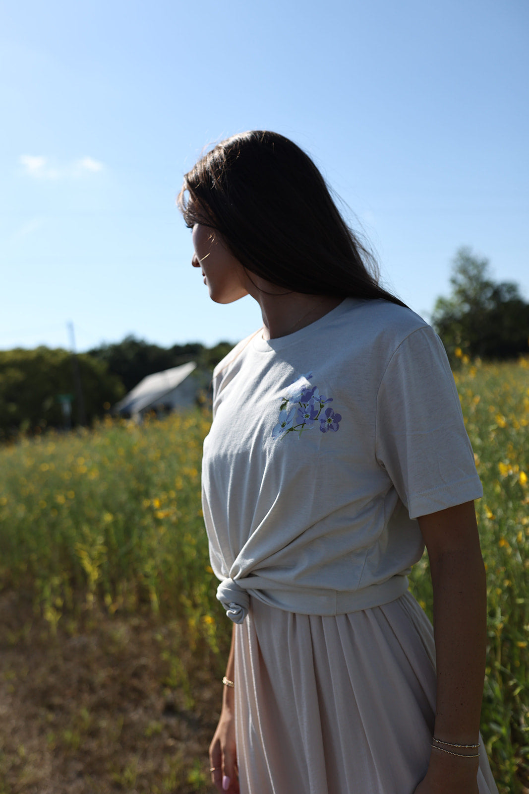T Shirt | Forget Me Not Natural
