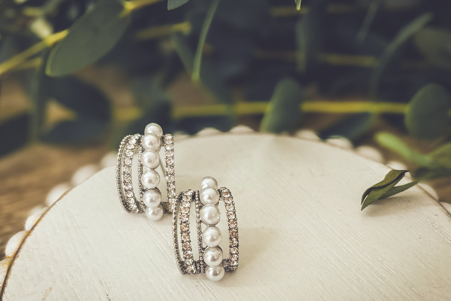 Heirloom Pearl Huggies - Gold or Silver