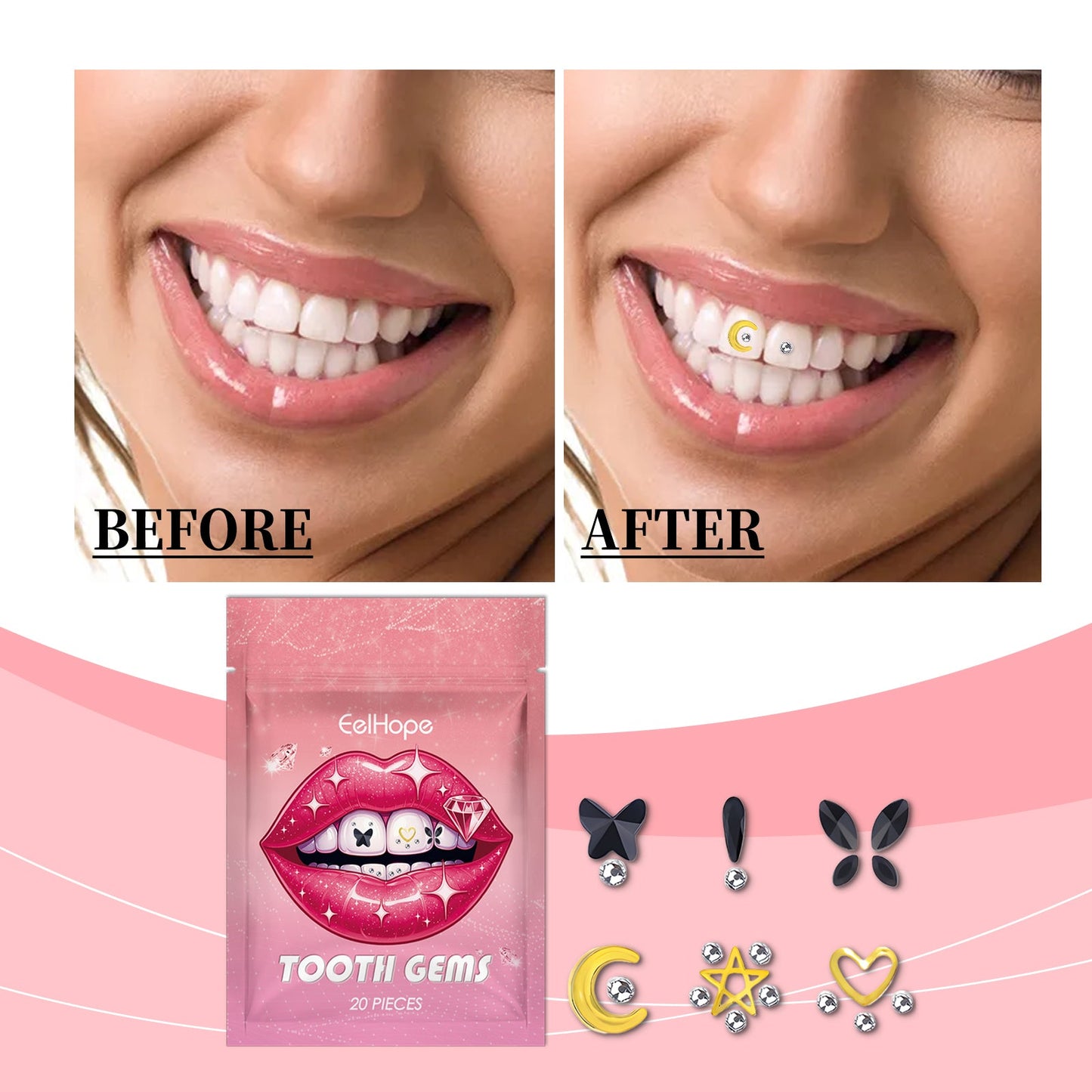 Crystal Dental Drill, Personality Sparkle Stylish Dental Accessories Enhance Smile Easily Use Decorative Dental Drill
