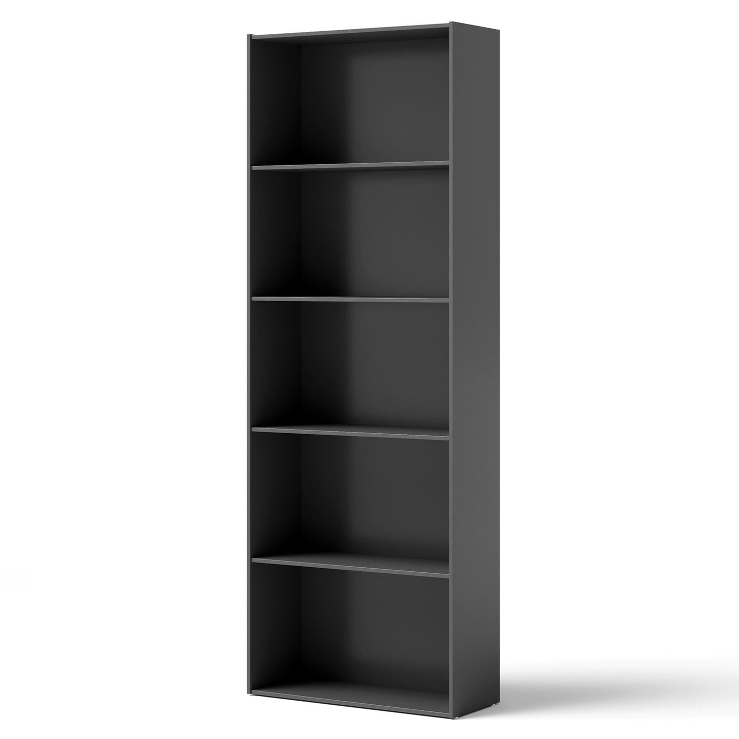 5-Shelf Storage Bookcase Modern Multi-Functional Display Cabinet
