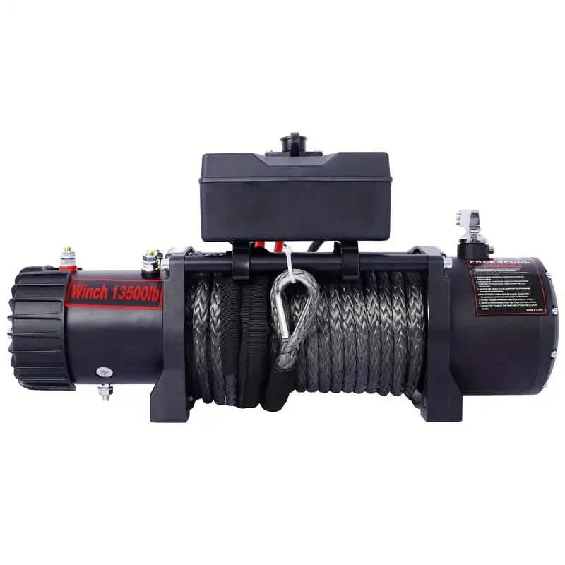 電動ウインチ - 12V DCパワー トーイングトラックオフロード用 ワイヤレスリモコン付き