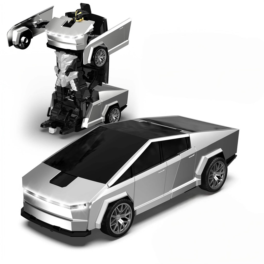 Voiture télécommandée tout-terrain 2,4 GHz – Robot transformable, lumières LED