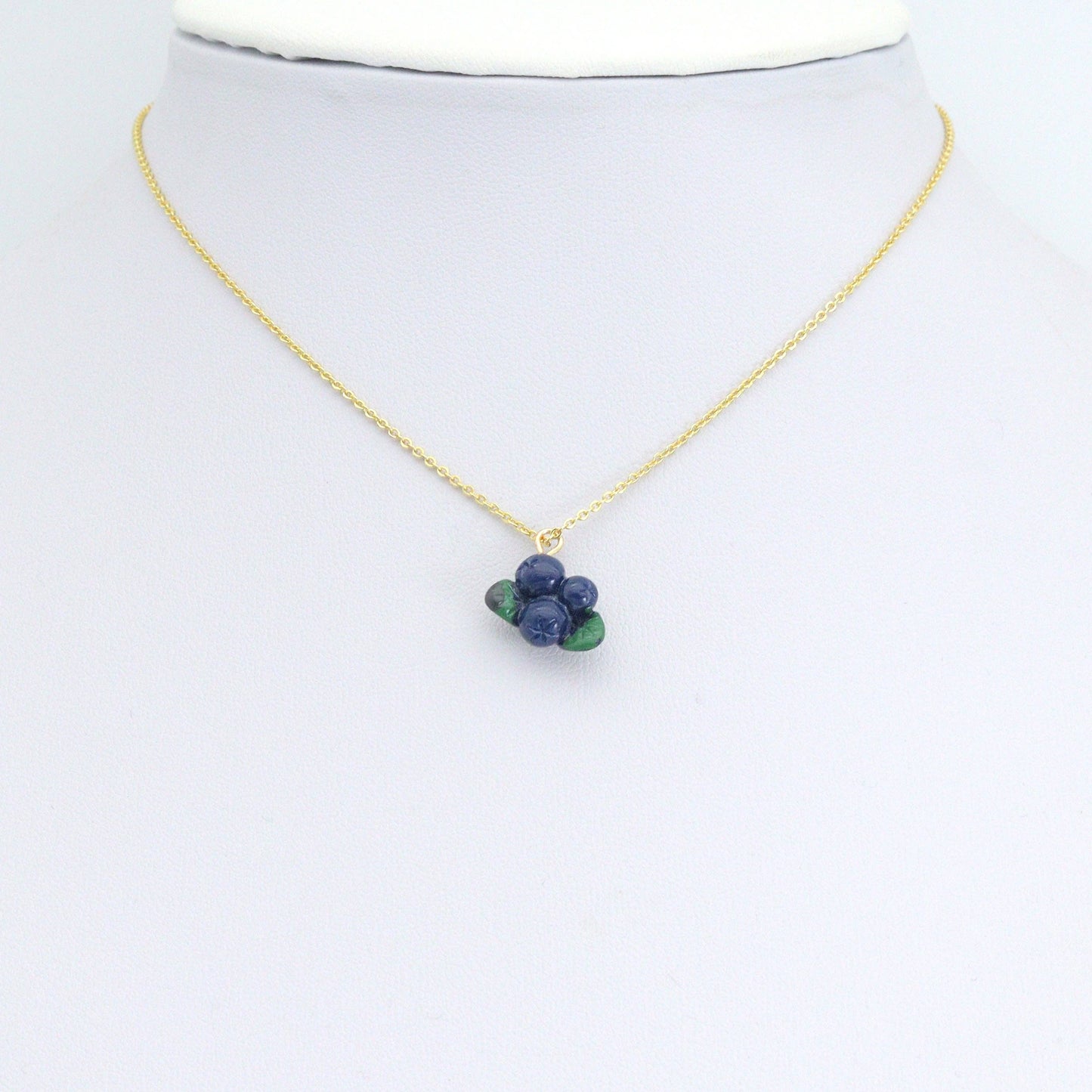 Cute Enamel  Blueberry Charm Pendant, fruit charm, Sku#LK1244
