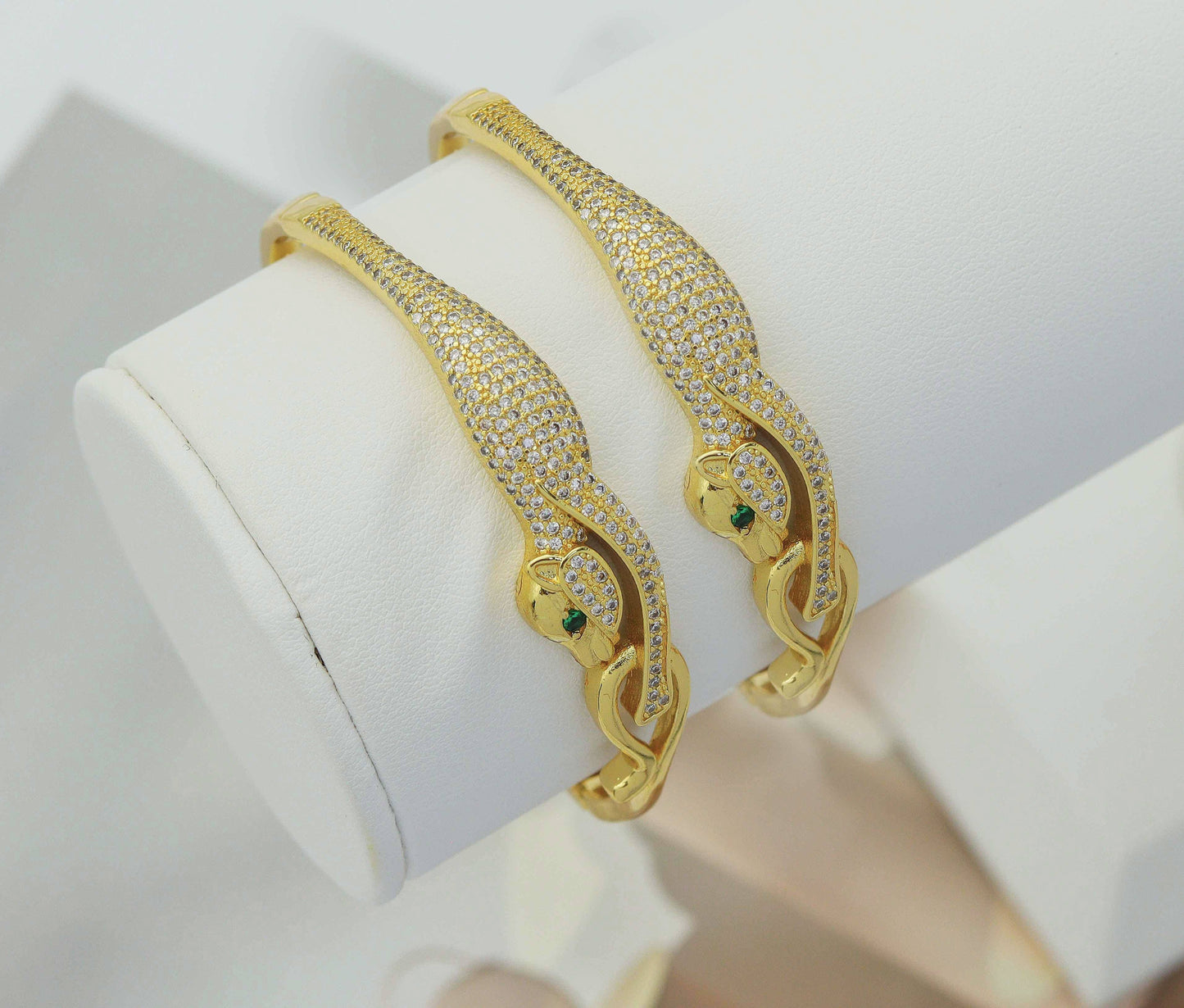 CZ Pave Running Jaguar Bracelet, sku#JL121