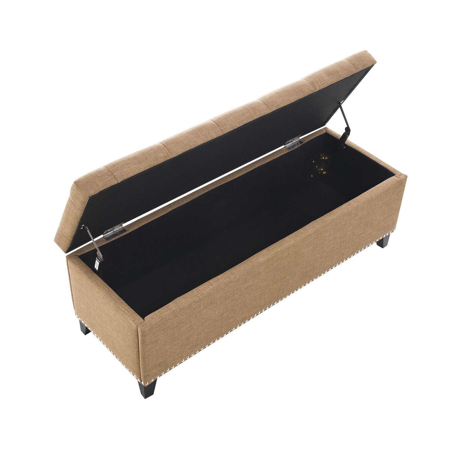 47.5" Storage Ottoman with Safety Close Hinge