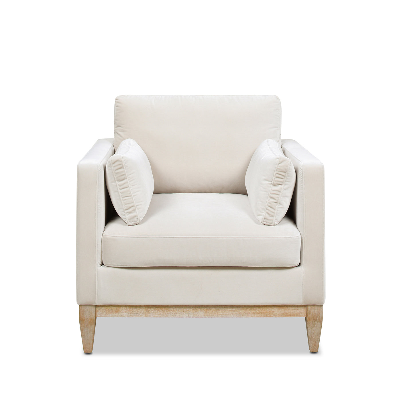 Knox 36" Modern Farmhouse Arm Chair in French Velvet