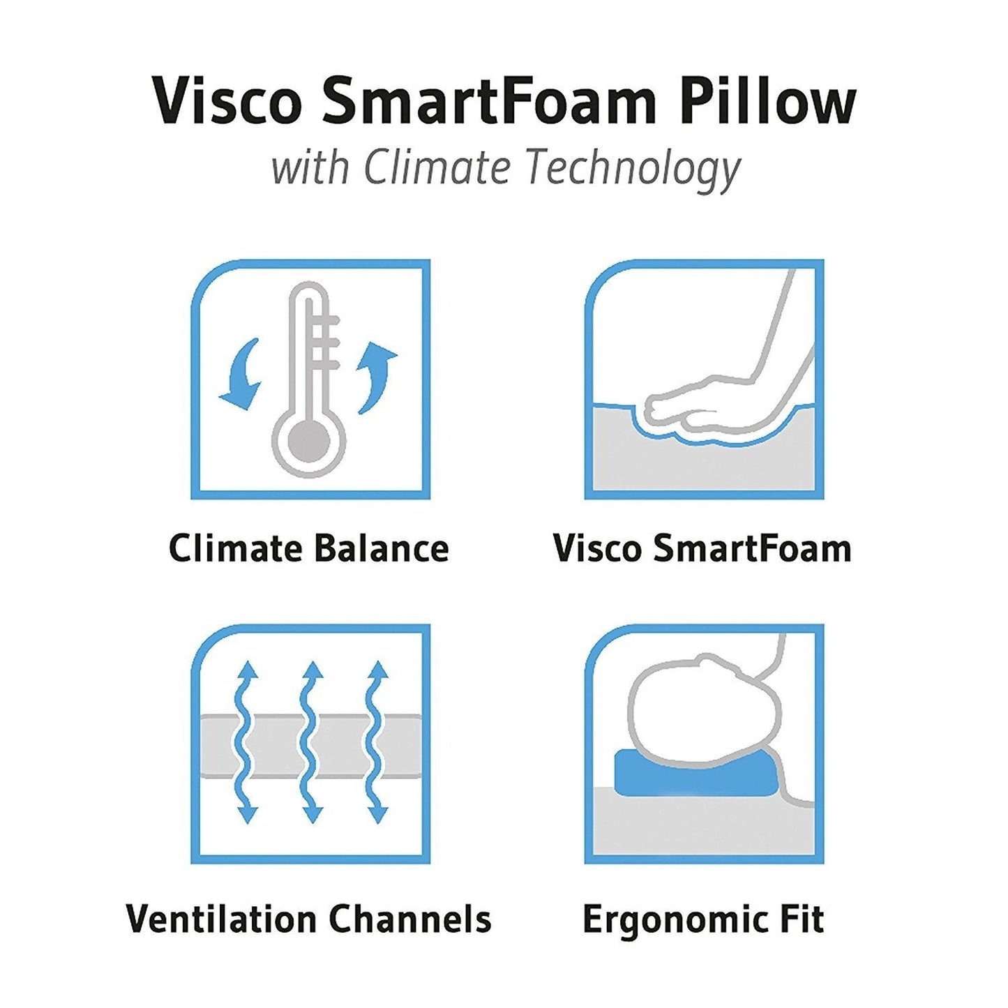 Ametist Neck Support Serene Memory Foam Standard Pillow