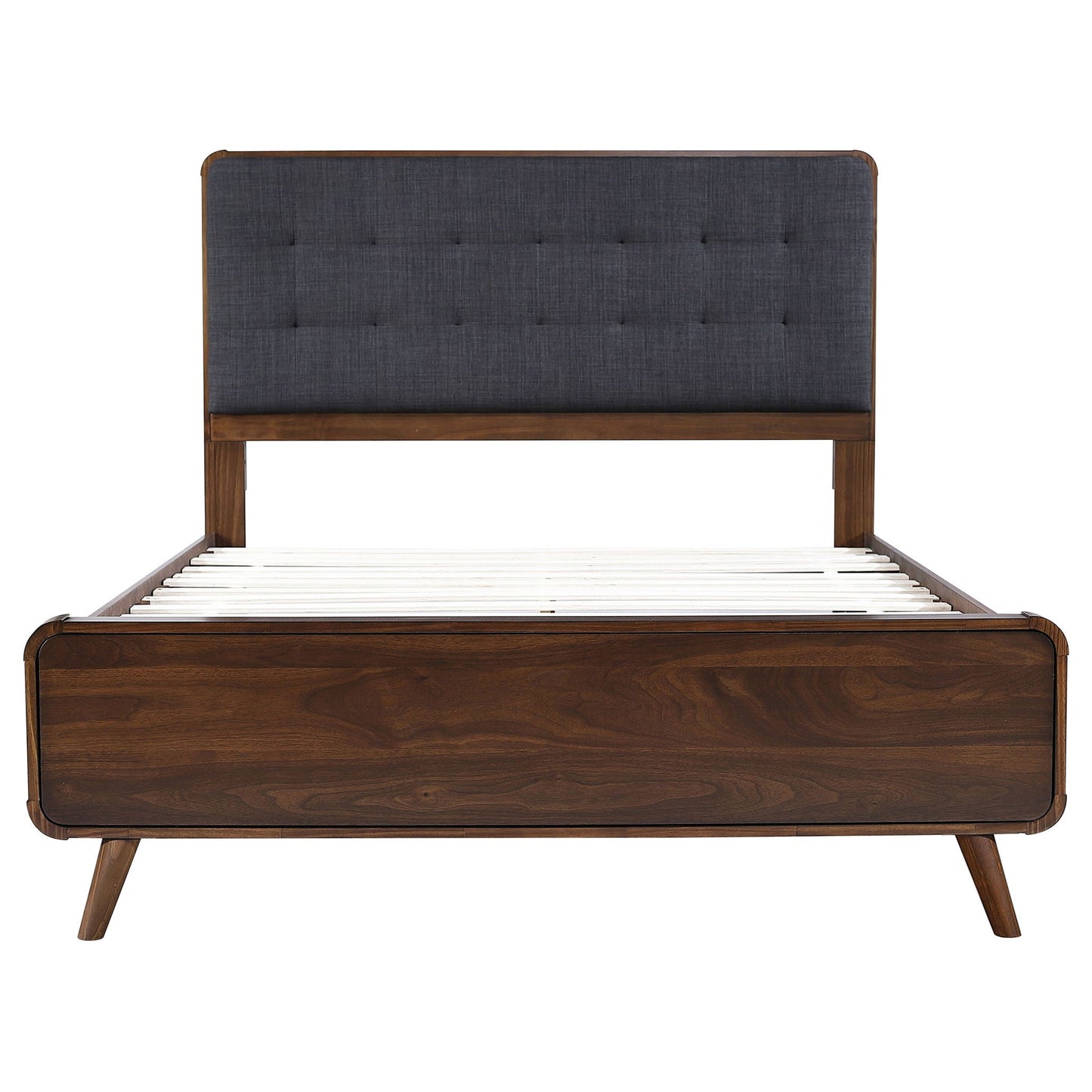Robyn Wood Full Platform Bed Dark Walnut