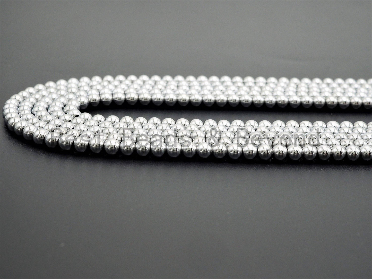Darker Silver Hematite Beads-2mm/3mm/4mm/6mm/8mm/10mm, sku#s117