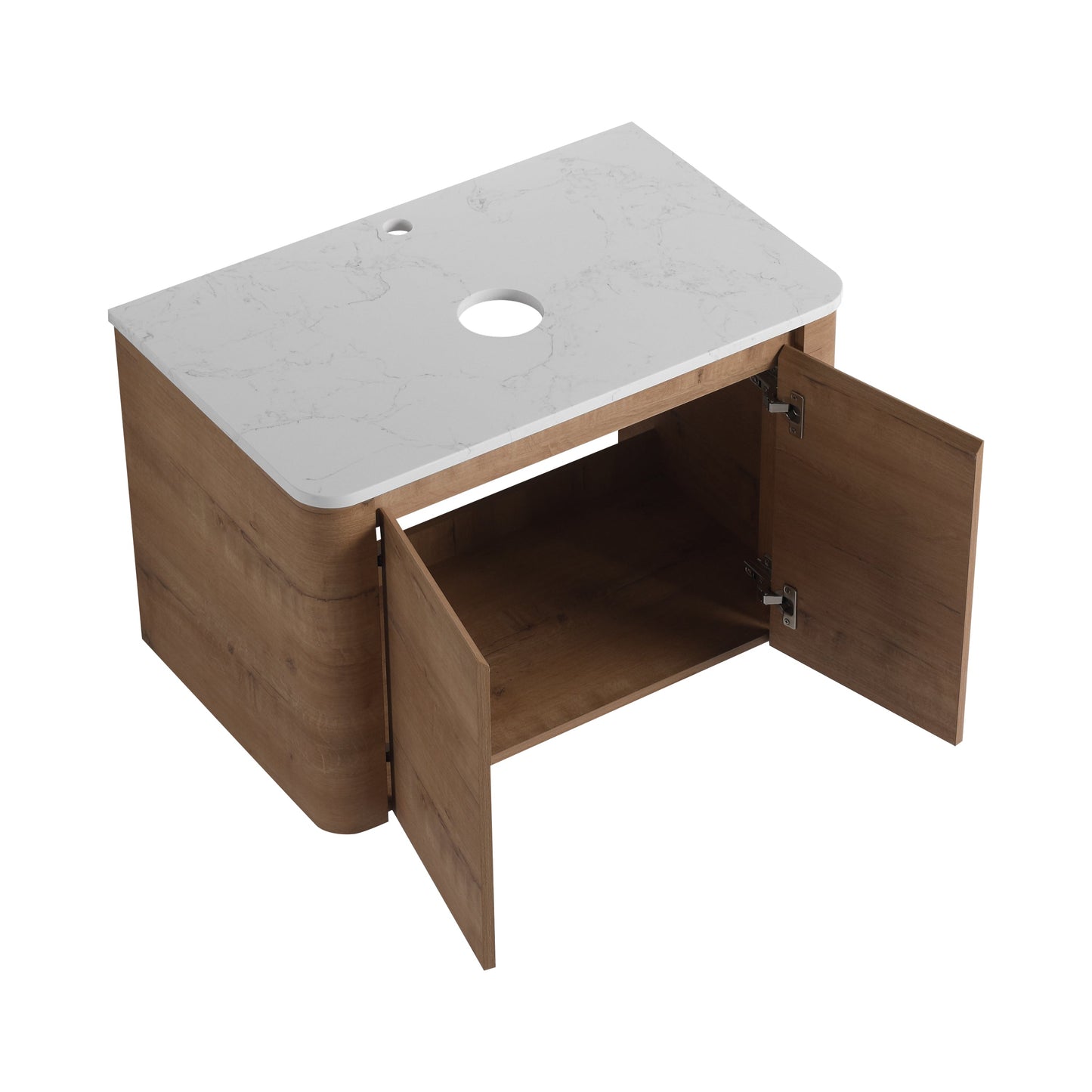 30'' Wall-Mounted Bathroom Vanity & 2 Soft-Close Doors