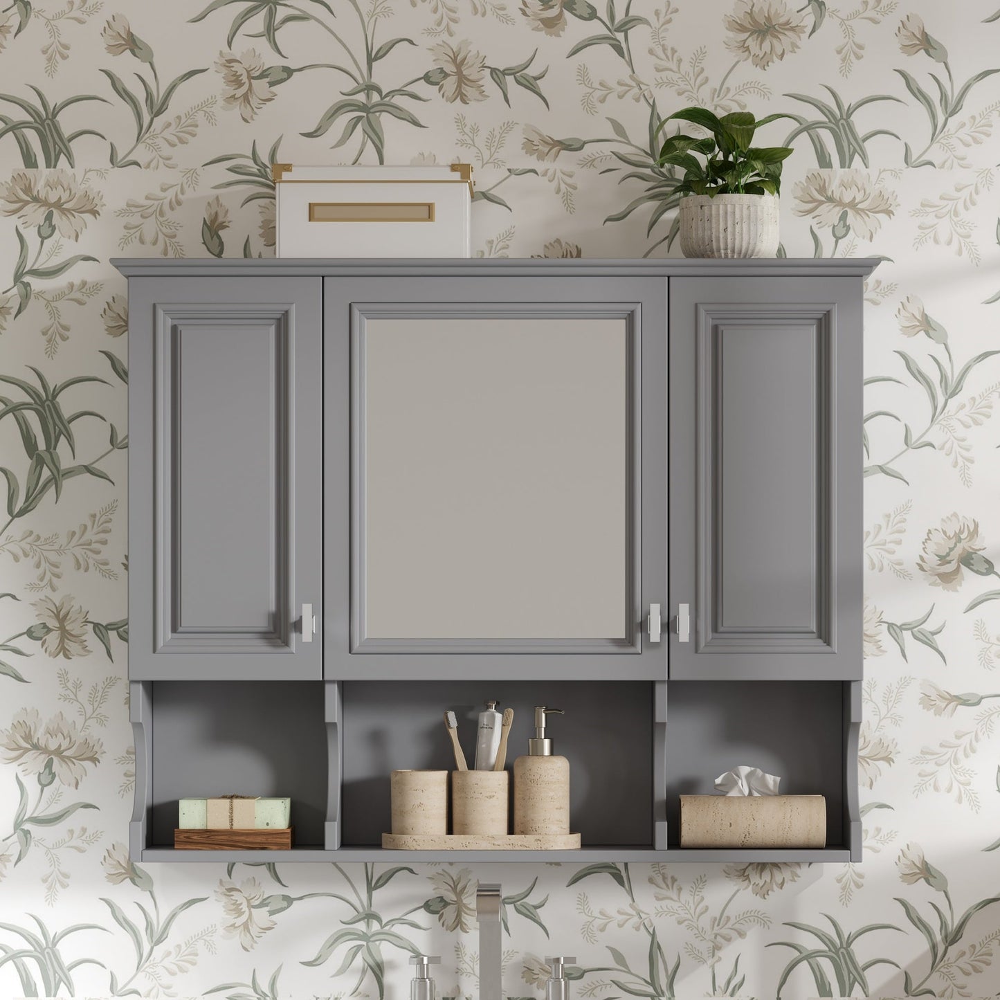 35'' x 28'' Wall Mounted Bathroom Medicine Cabinet