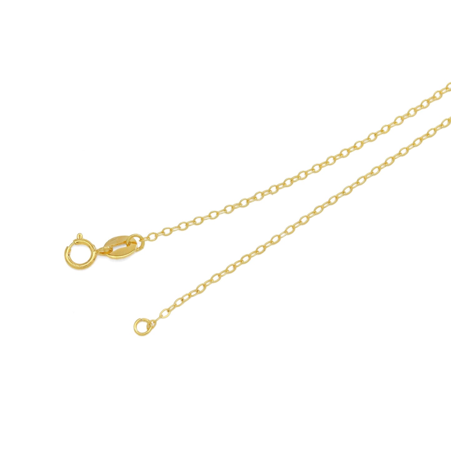 Dainty Gold Chain White Pearl Pendant Necklace, Sku#ZX207