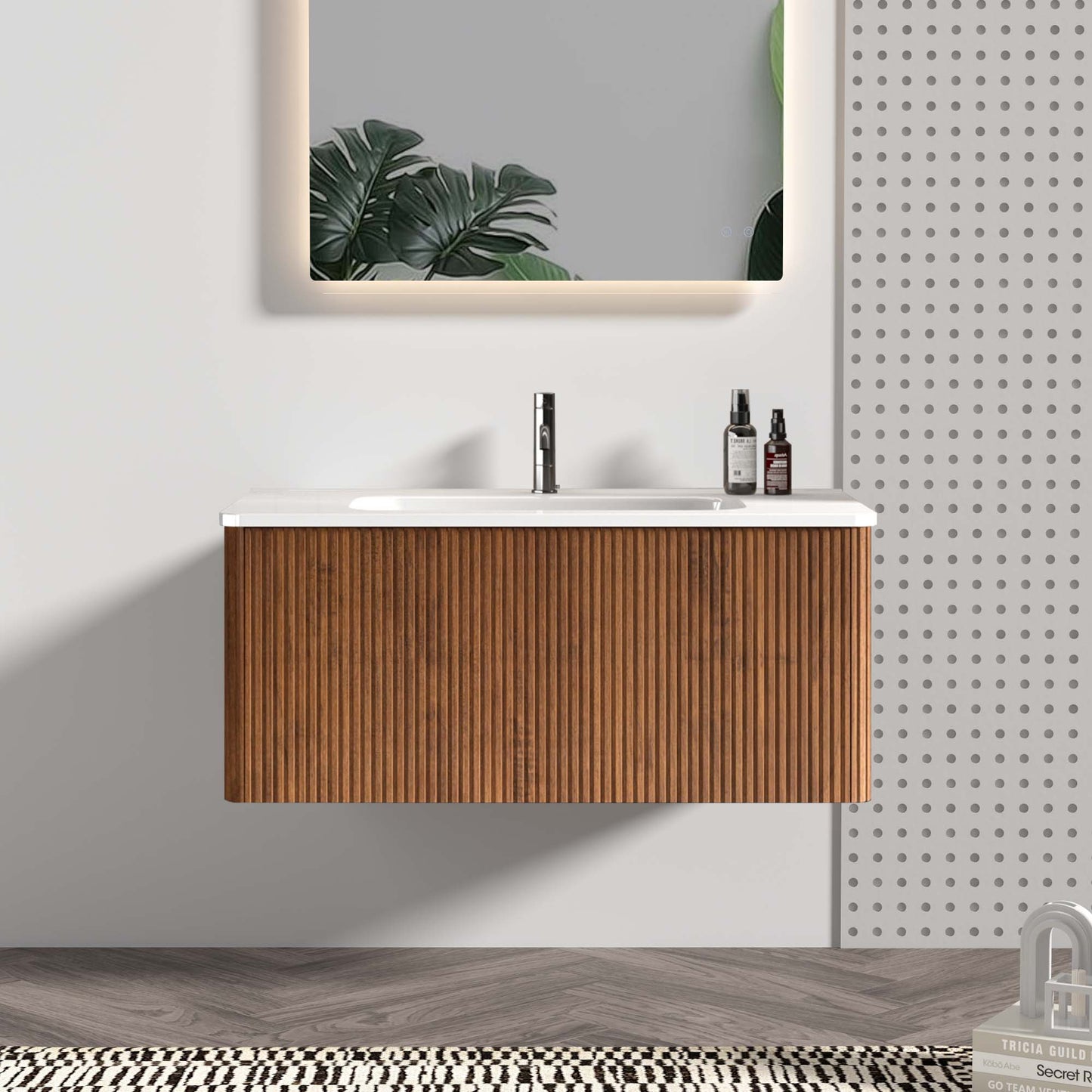 Etna 36" Striped Bathroom Vanity