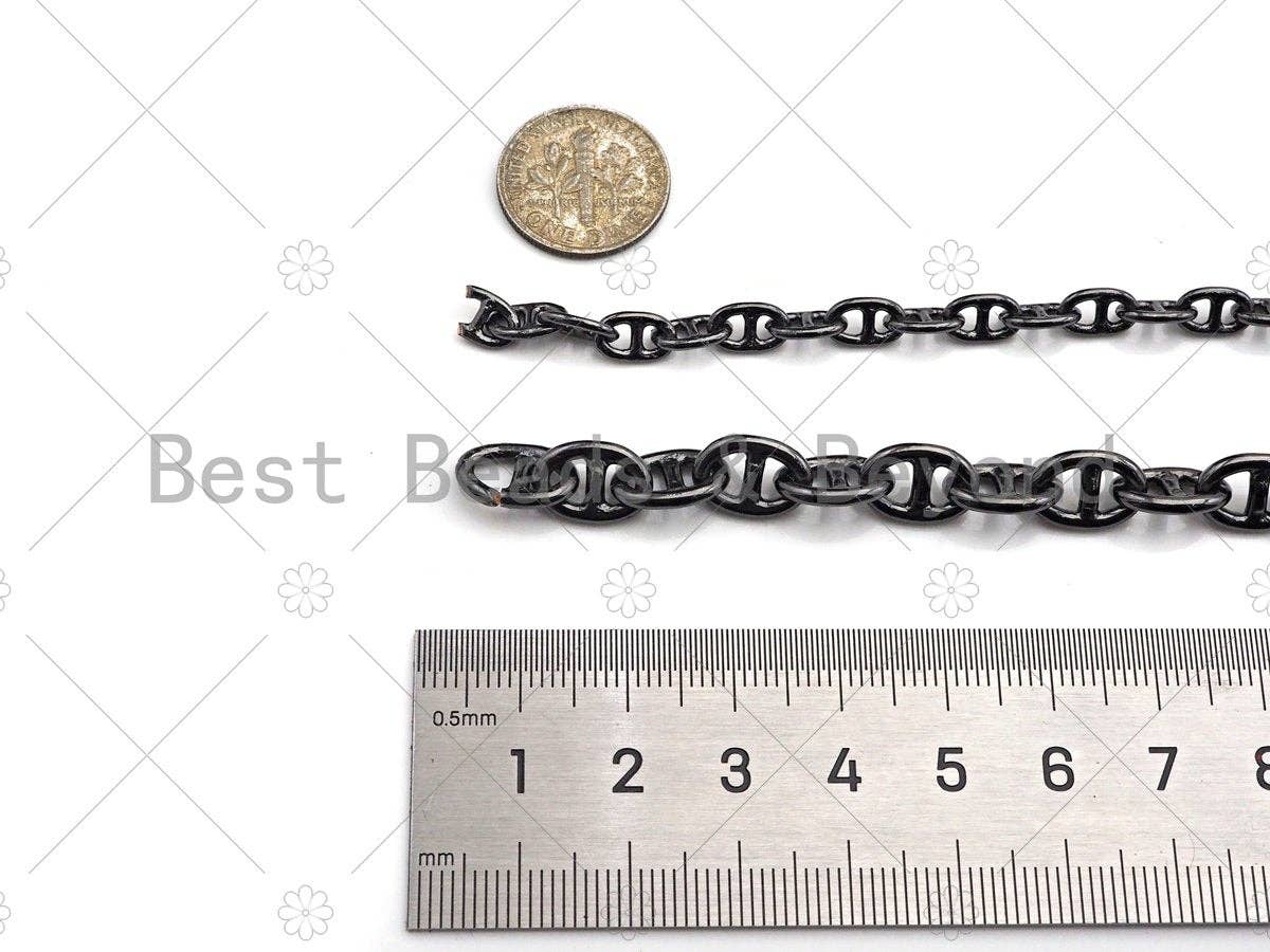 High Quality Hand Made  Anchor / Mariner Gold Chain, 18K Real Gold Plated Chain, Wholesale bulk Chain, 5x8mm, sku#M325