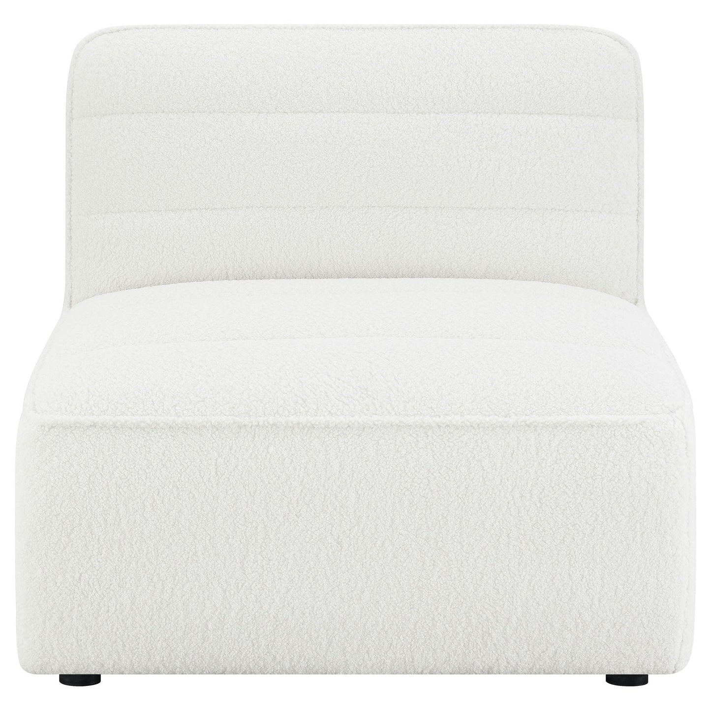 Sunny Upholstered Armless Chair Natural