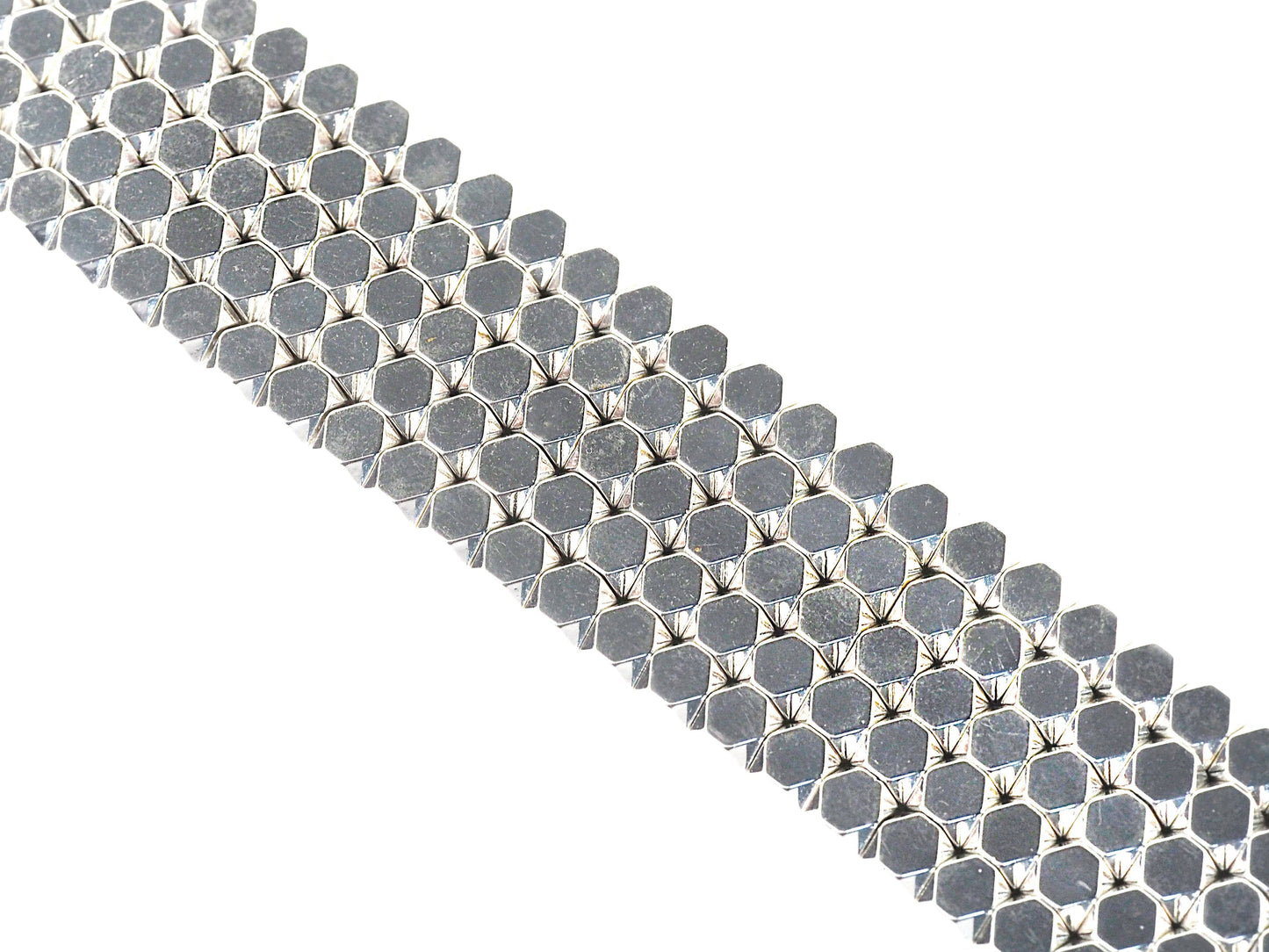 Bright Silver Hematite Cube beads, 4mm/6mm, sku#S148