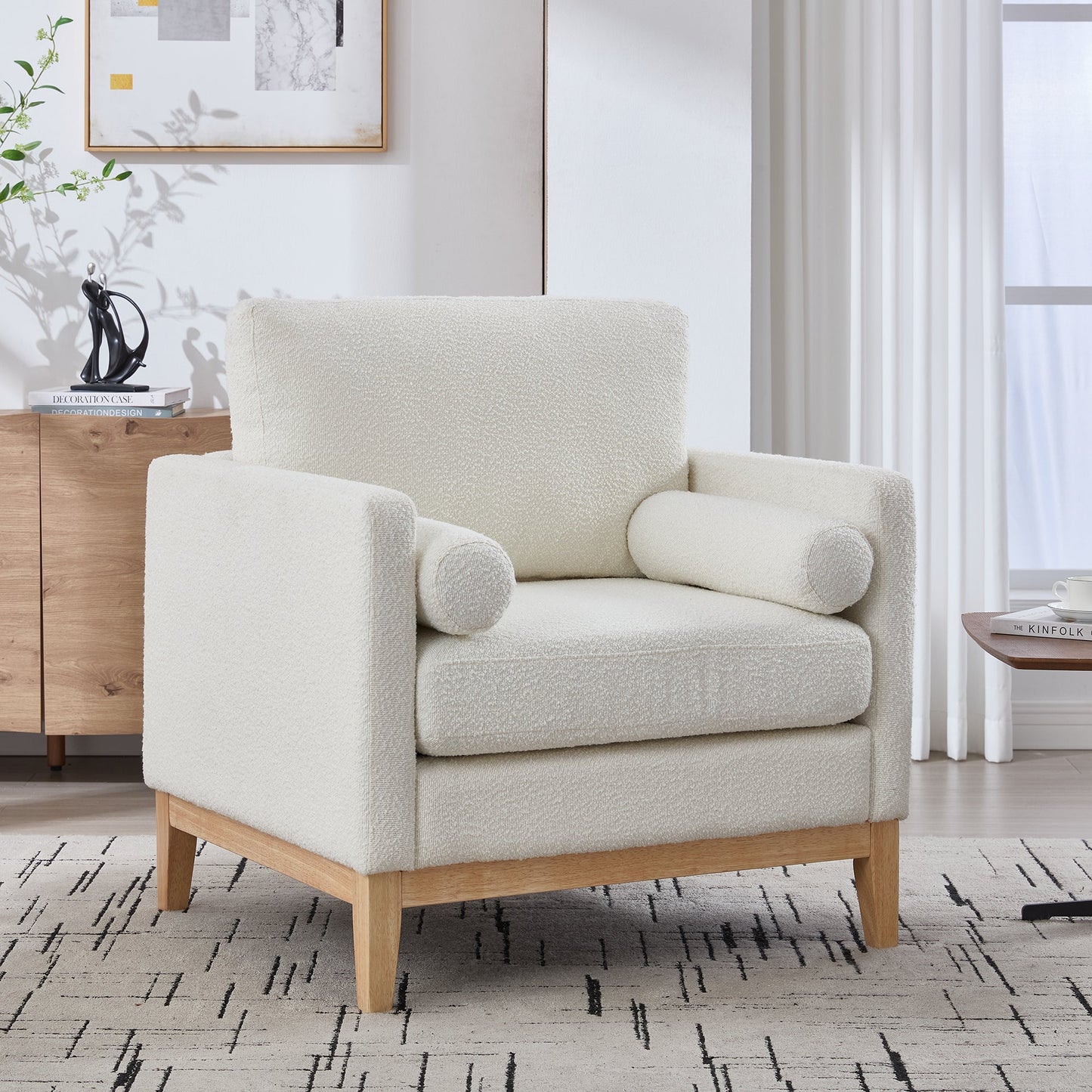 Modern Farmhouse Performance Accent Chair