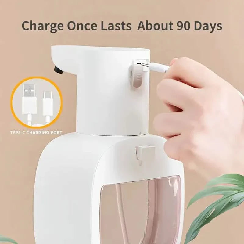 Distributeur Automatique de Savon Mousse – Sans Contact, Rechargeable par USB, Volume Ajustable