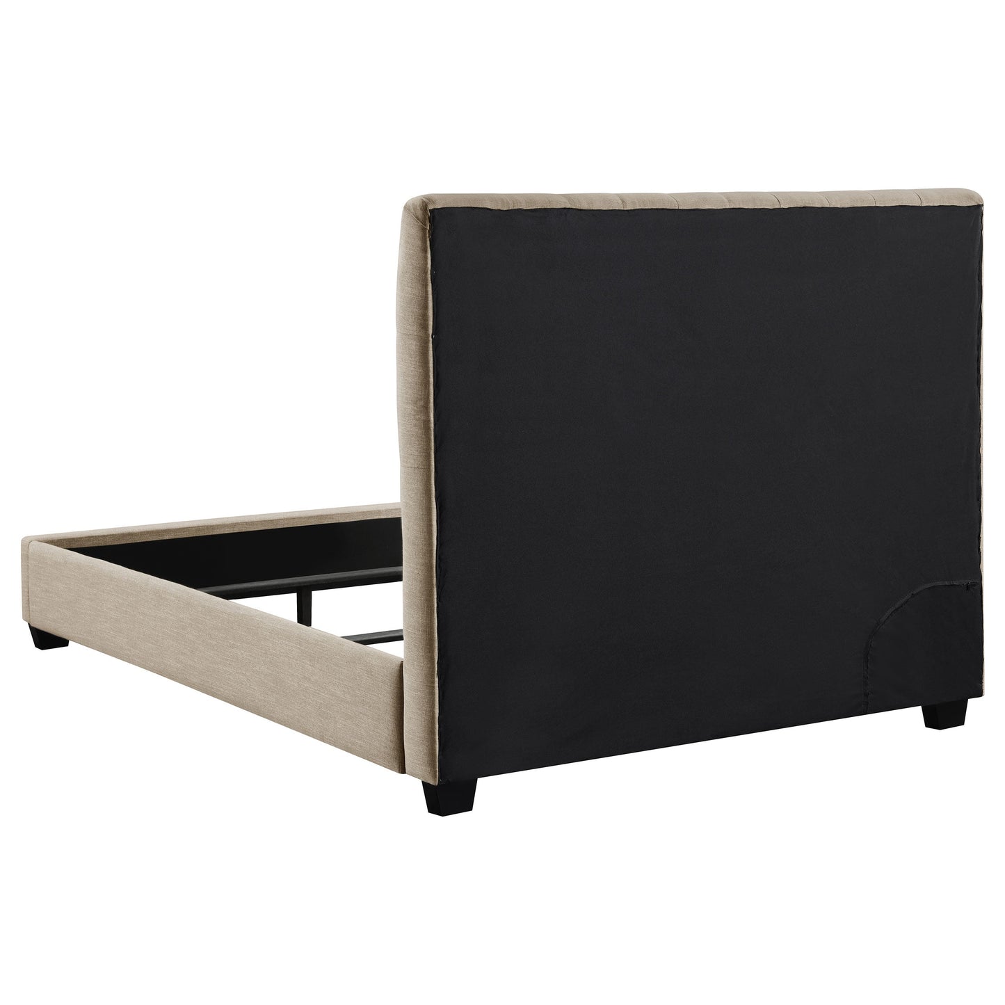 Saintes Tufted Upholstered Full Wingback Bed