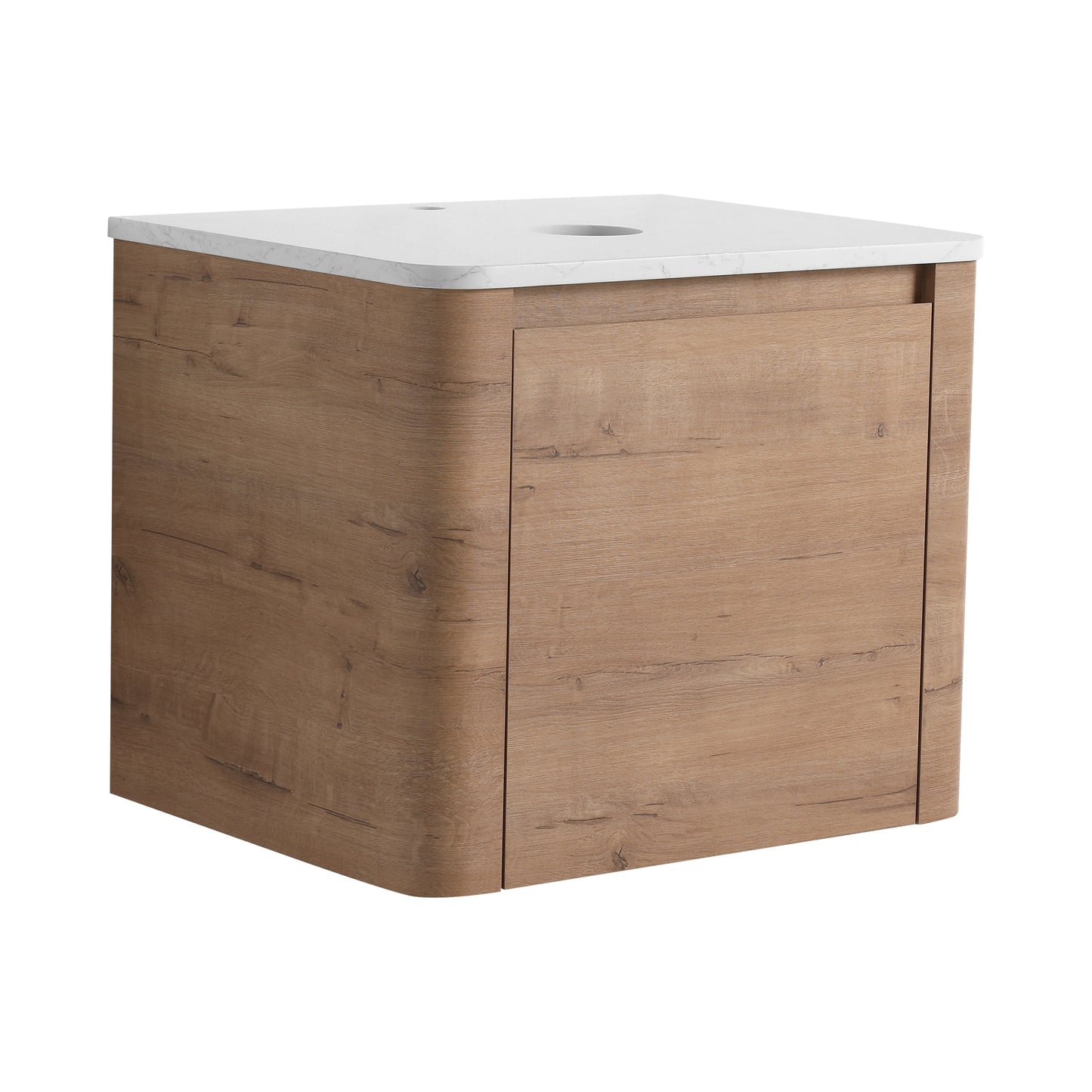 24" Wall-Mounted Bathroom Vanity & 1-Soft-Close Door