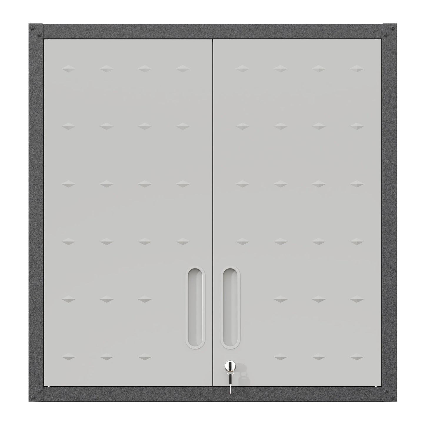 Metal Wall-Mounted Tool Storage Cabinet with Locking Door