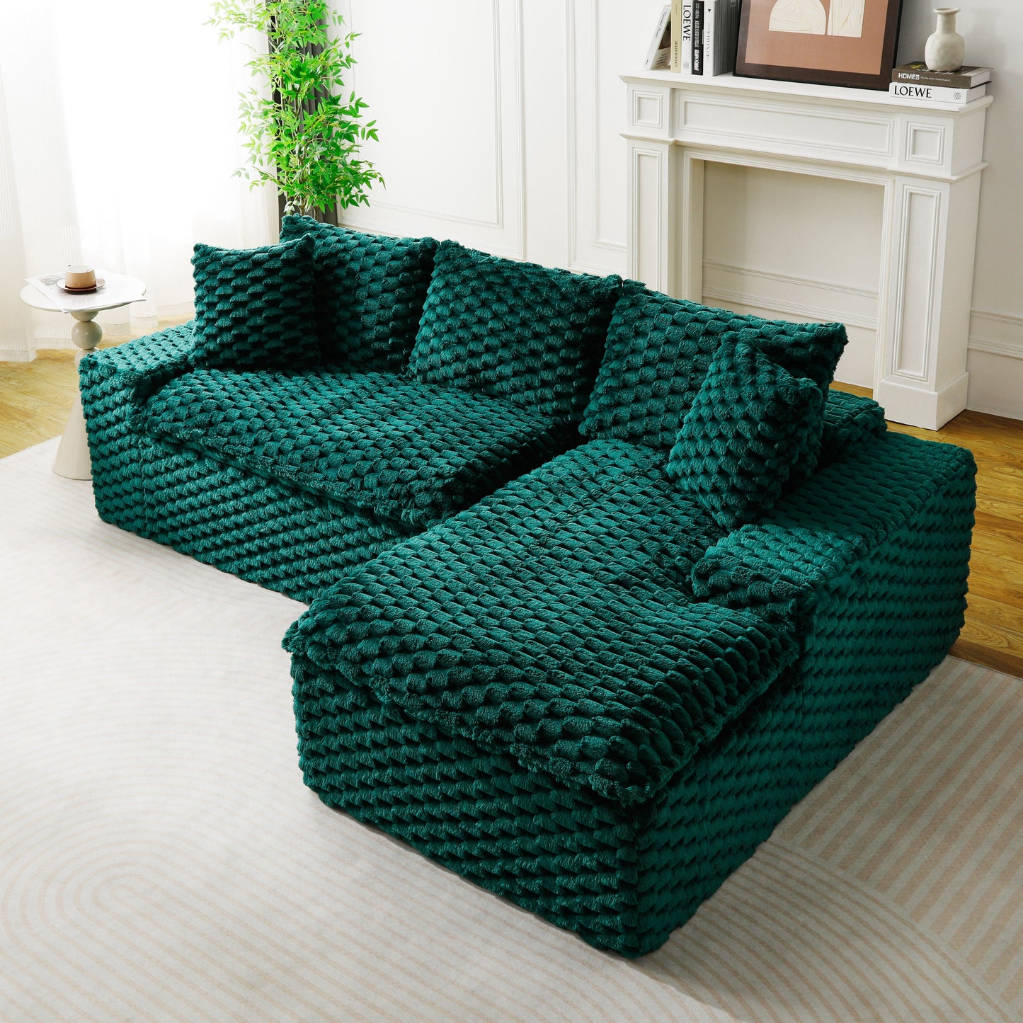 Green Turtle Velvet Versatile Sofa