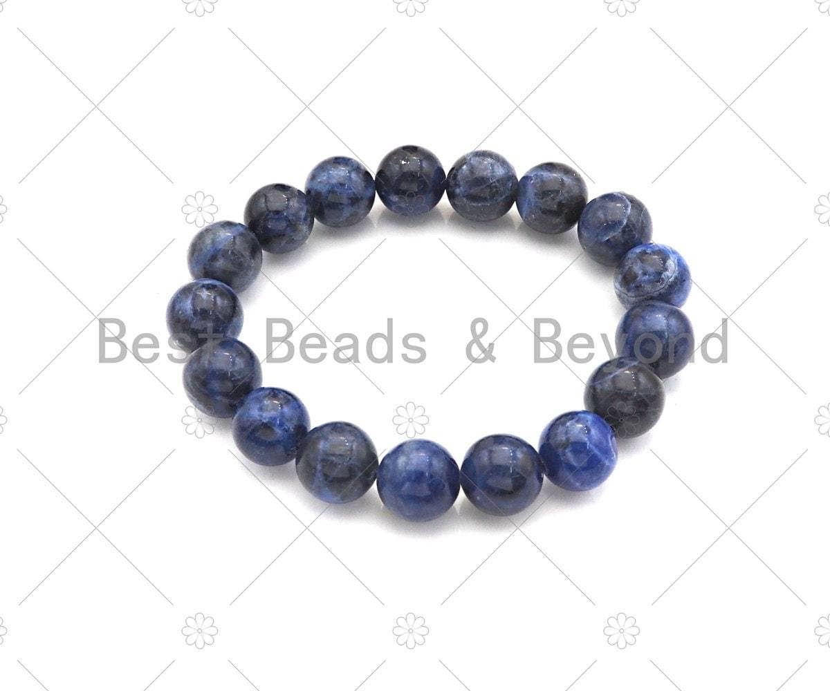 Blue Sodalite Stretchy Bracelet, Sku#EF31
