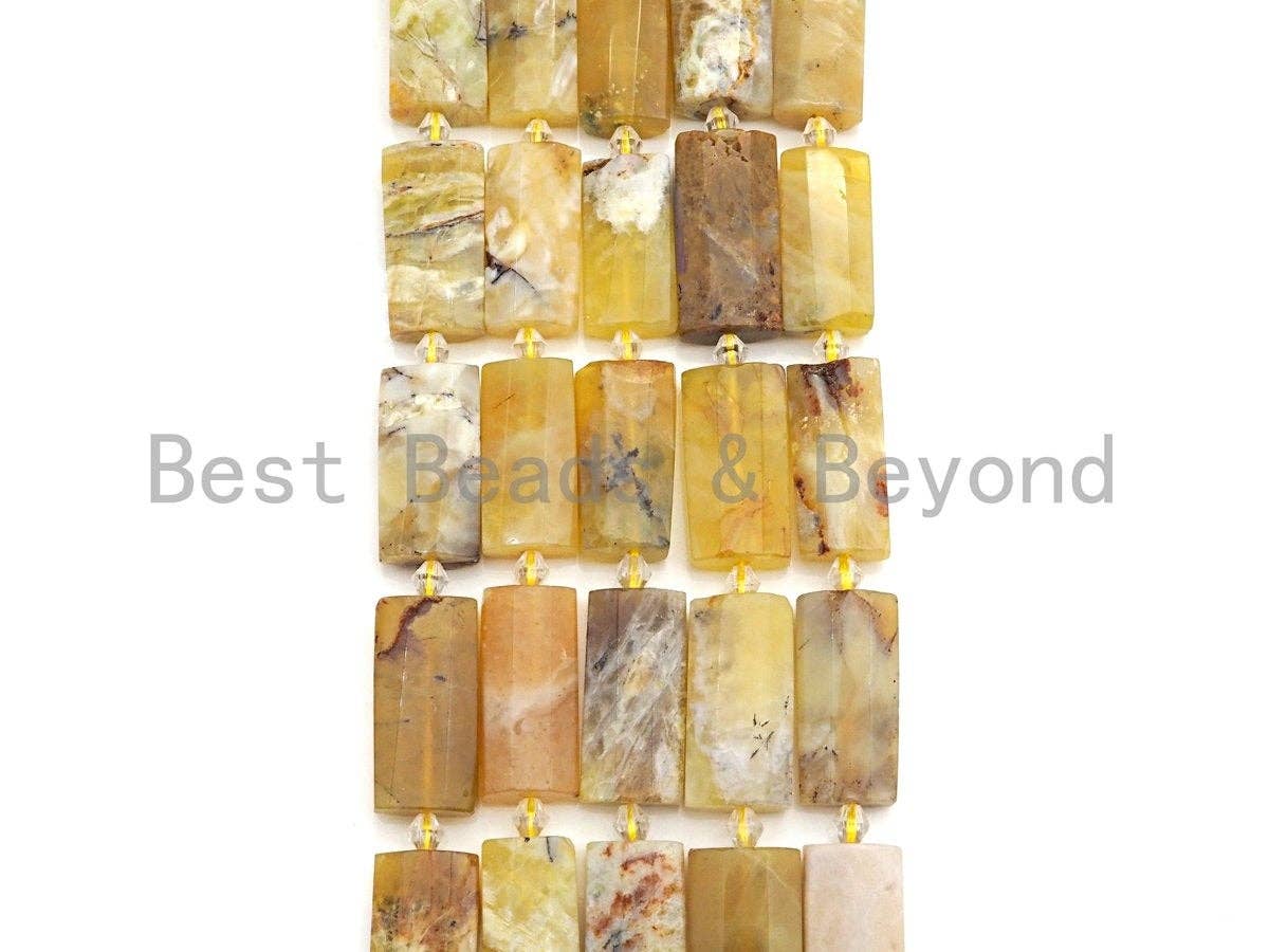 High Quality Natural Yellow Opal Pillow Shape Beads, Natural Opal beads, 13x26mm, sku#U685