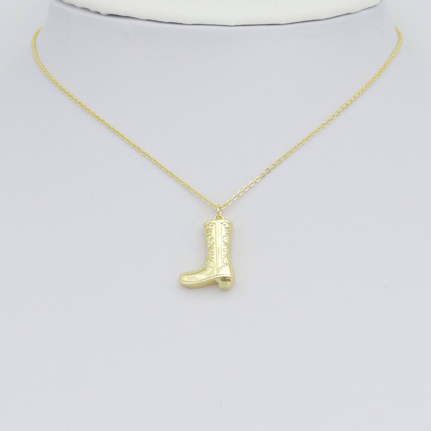 Gold Silver 3D Boots Shape Charm Pendant, Sku#A442