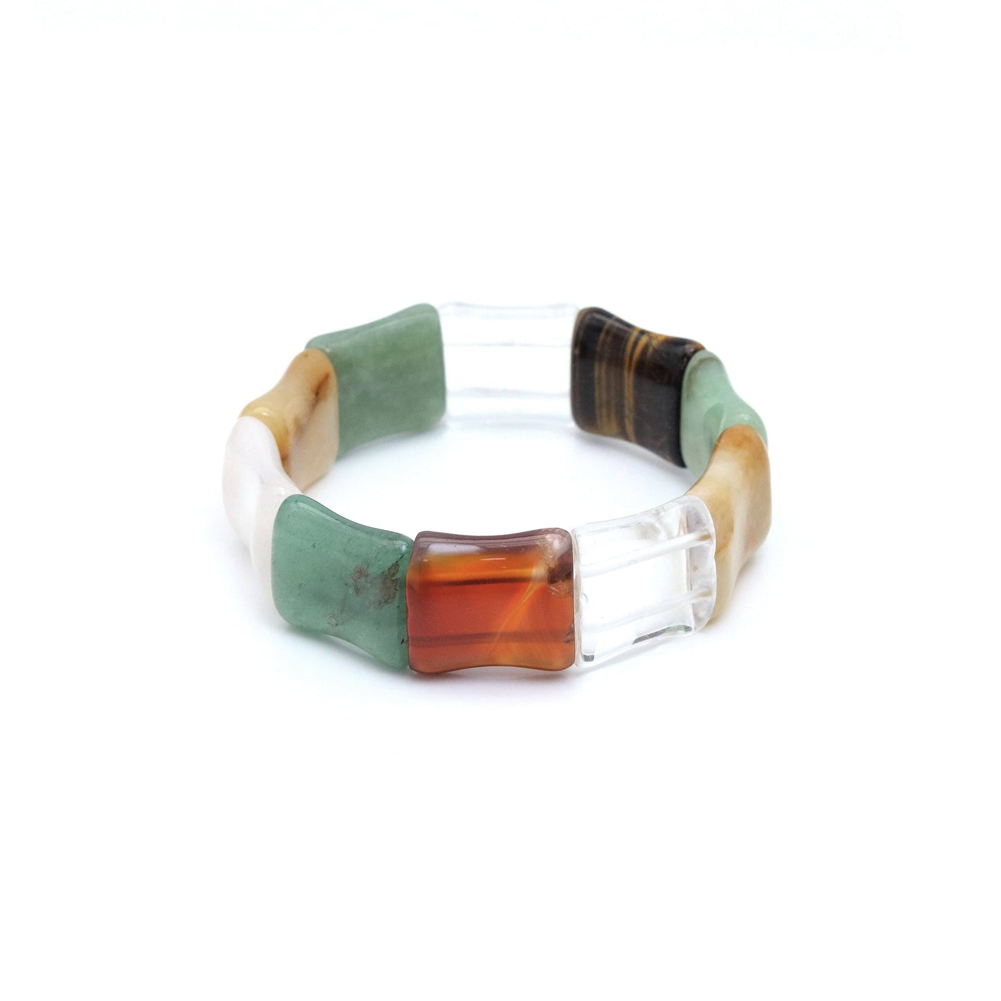 20x22mm Bamboo Shape Stretchy Bracelet, Sku#U1985