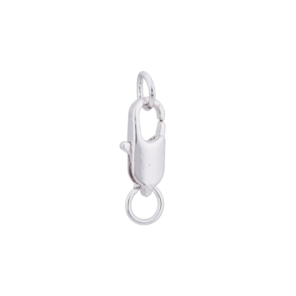 1PC Silver Hook End Clasp, Bracelet End Cap, Tips, Beading Clasp, Bracelet Supplies, Necklace Clasp, Bracelet Finding for Jewelry Making K-083