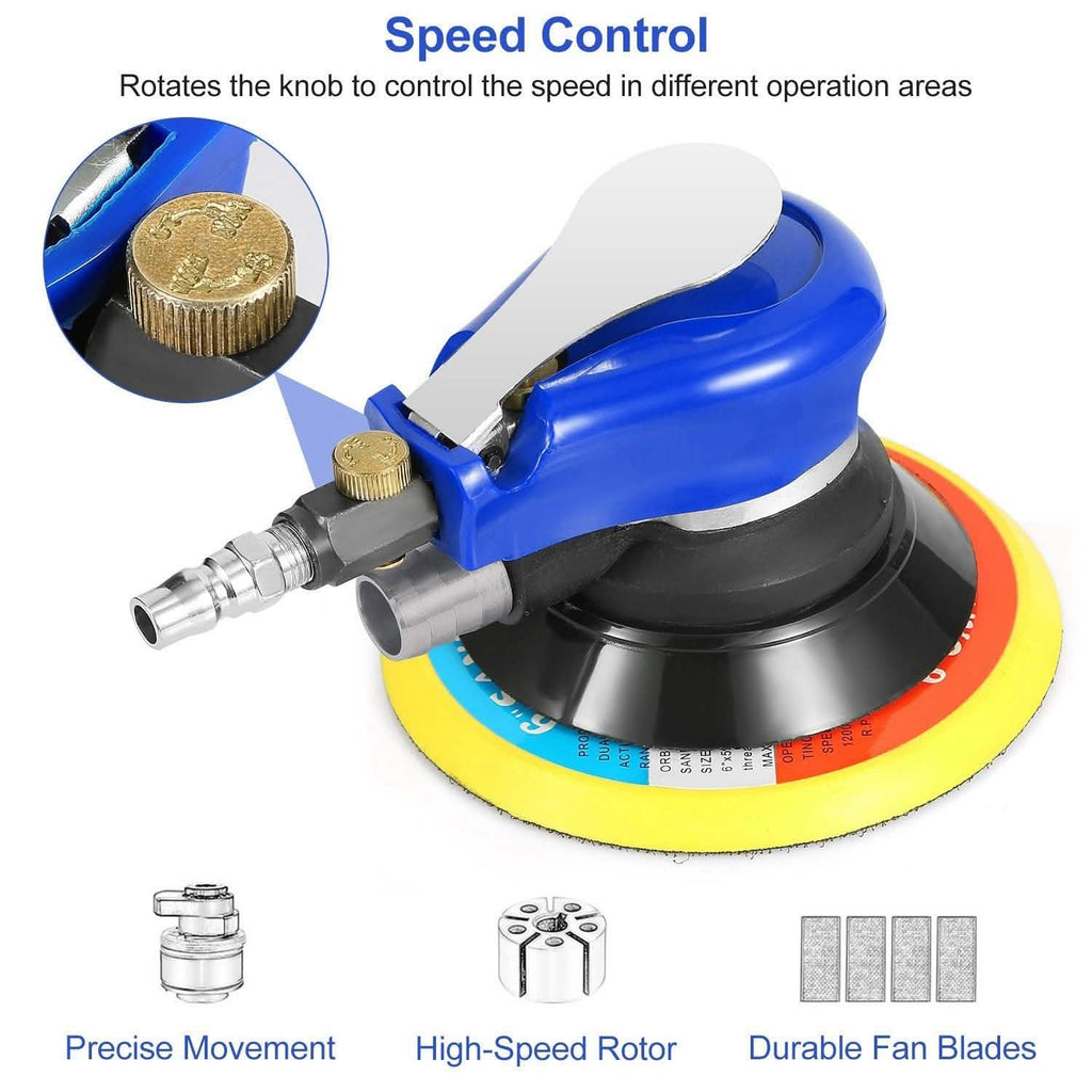 6" Air Random Orbital Sander Pneumatic