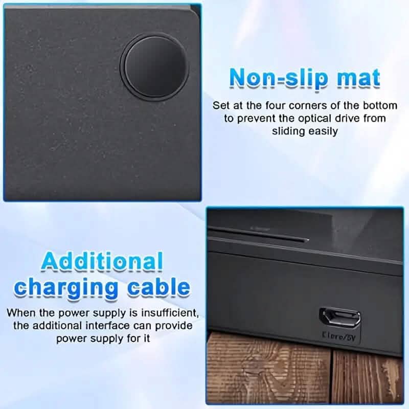Lecteur DVD externe portable ultra-fin 6 en 1 USB 3.0