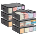 6-Pack: 40L Foldable Clothing Storage Bags with Front Clear Window