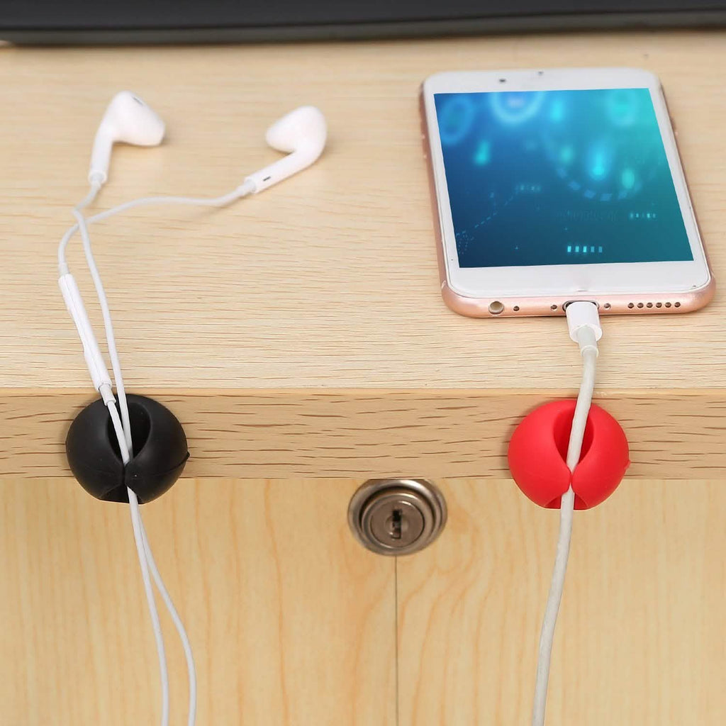 Paquet de 6 : Attaches de câble adhésives Serre-câbles