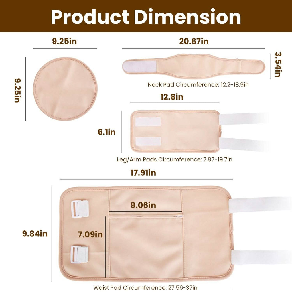 6-Pack: Castor Oil Wrap Set