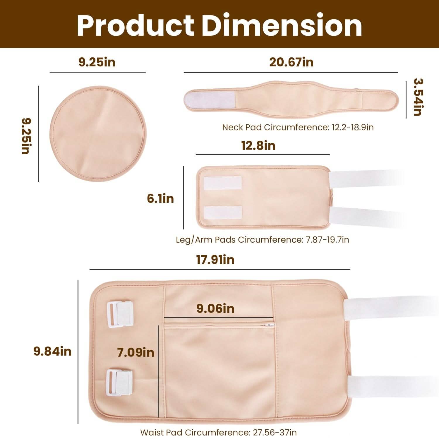 6-Pack: Castor Oil Wrap Set