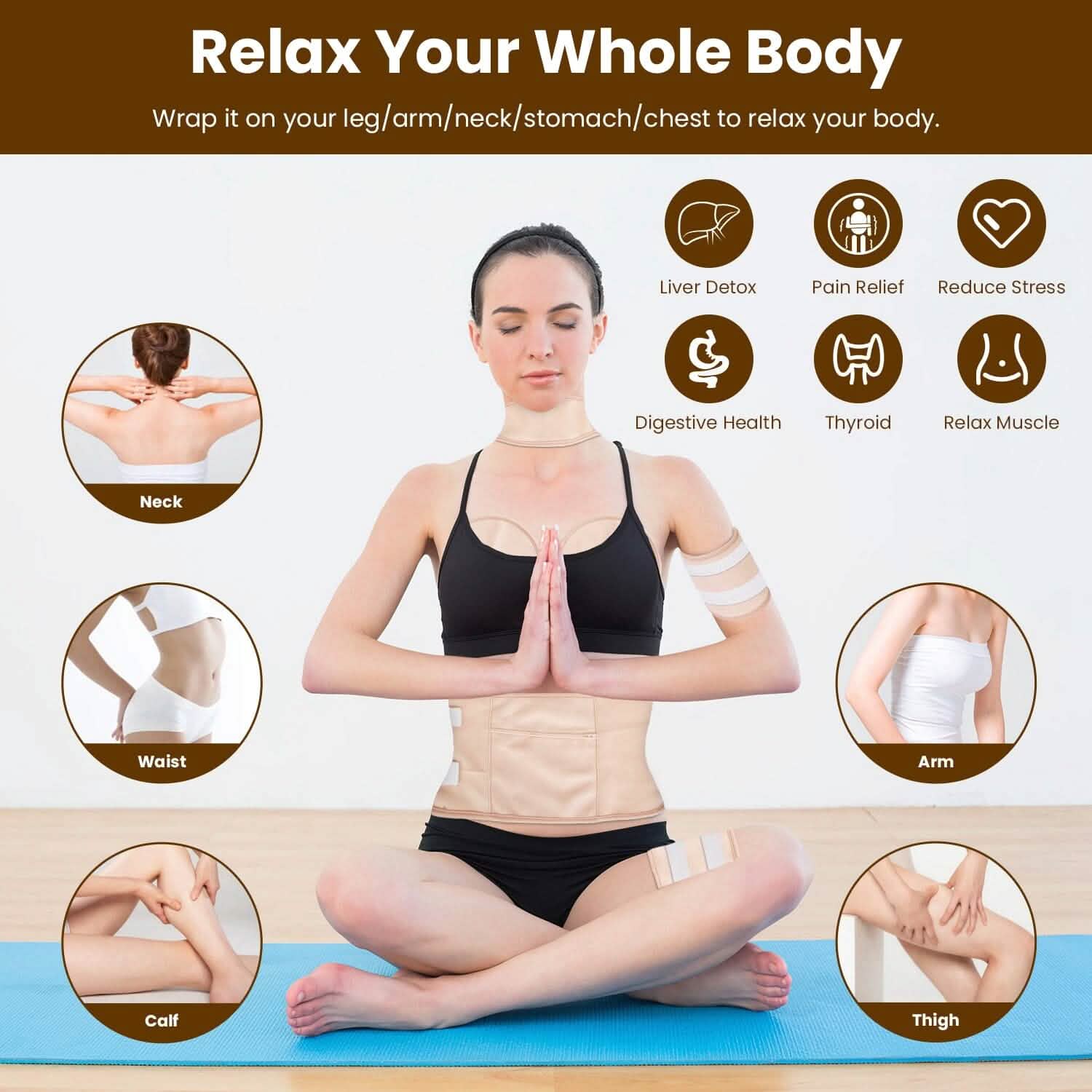 6-Pack: Castor Oil Wrap Set
