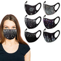 6-Pack: Celebrity Holiday Bling Rhinestone Face Mask