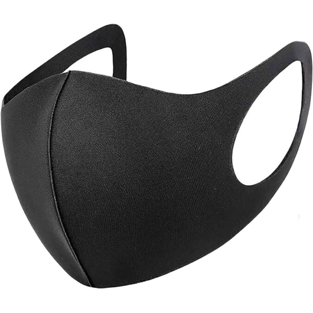 6-Pack: Reusable Washable Non-Medical Black Masks
