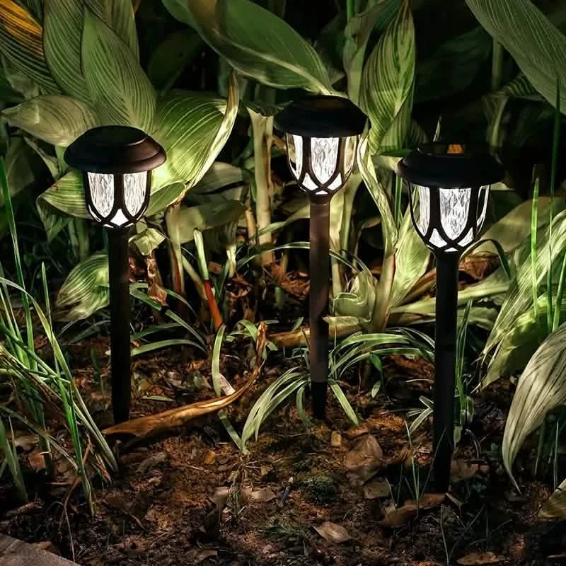 Lot de 6: Lampes de Chemin Solaires - Tactiles, Étanche, Détachables, Éconergétiques et Lampes Solaires de Jardin sans Fil sur Piquet